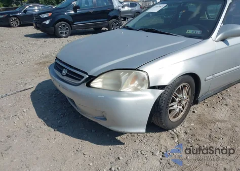 2000 Honda Civic Dx из США, поврежденный, VIN 2HGEJ634XYH108011